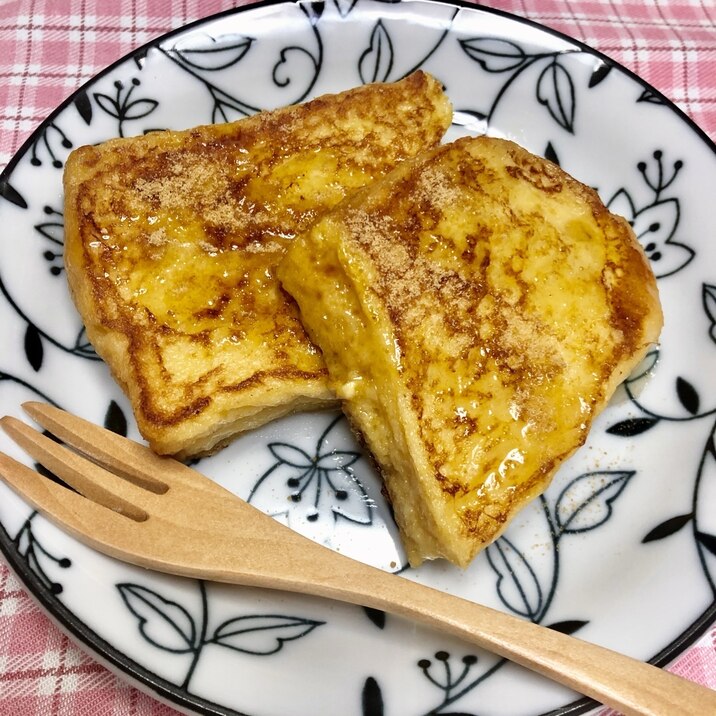 ホットプレートで黒糖豆乳フレンチトースト